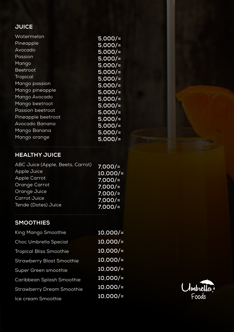 Menu Umbrella Foods-2