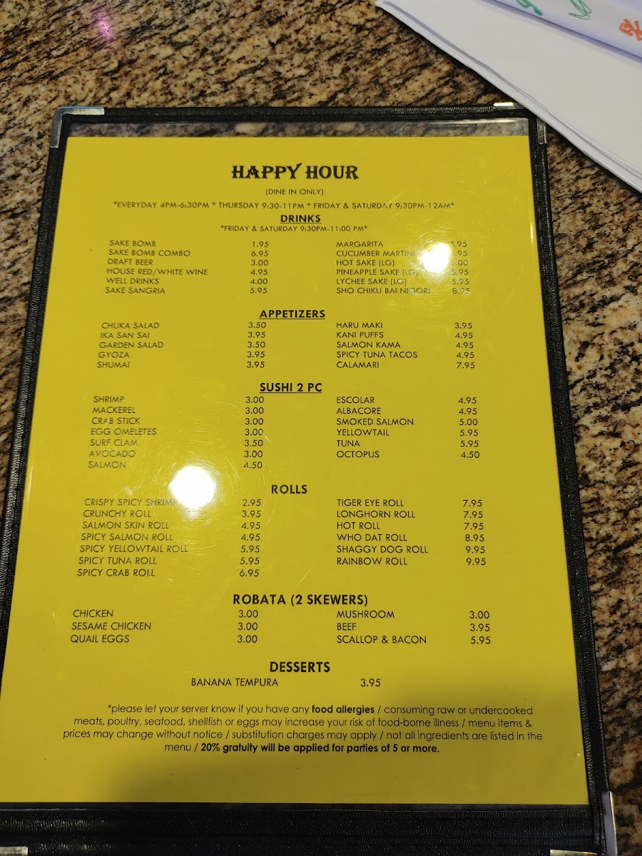 Menu Umi Sushi Bar & Grill-7