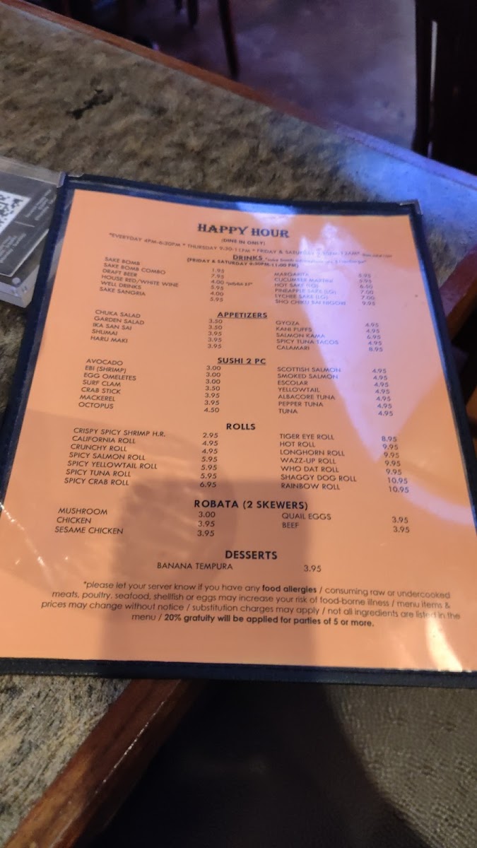 Menu Umi Sushi Bar & Grill-9