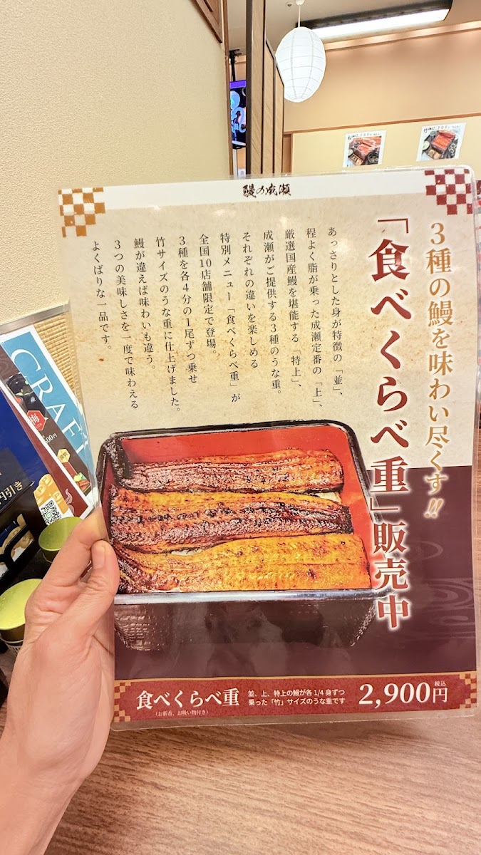 Menu Unaginonaruse Fujisawaten-7