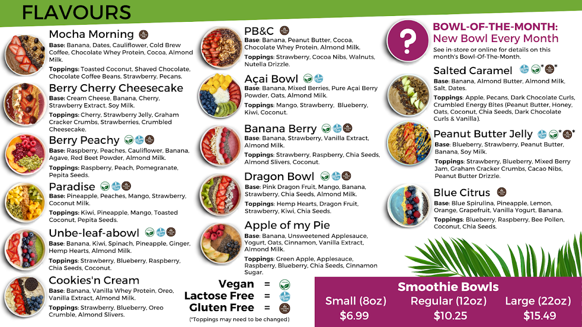Menu Unbelievabowl Smoothie Bowls-1