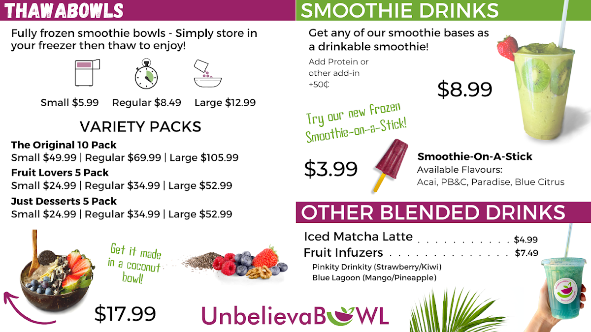 Menu Unbelievabowl Smoothie Bowls-3