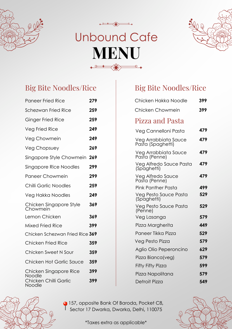 Menu Unbound Cafe-3
