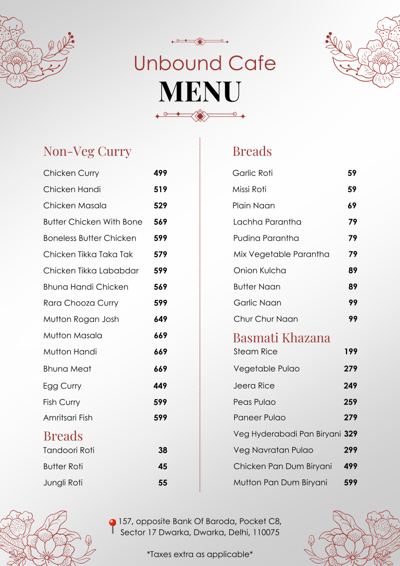 Menu Unbound Cafe-8