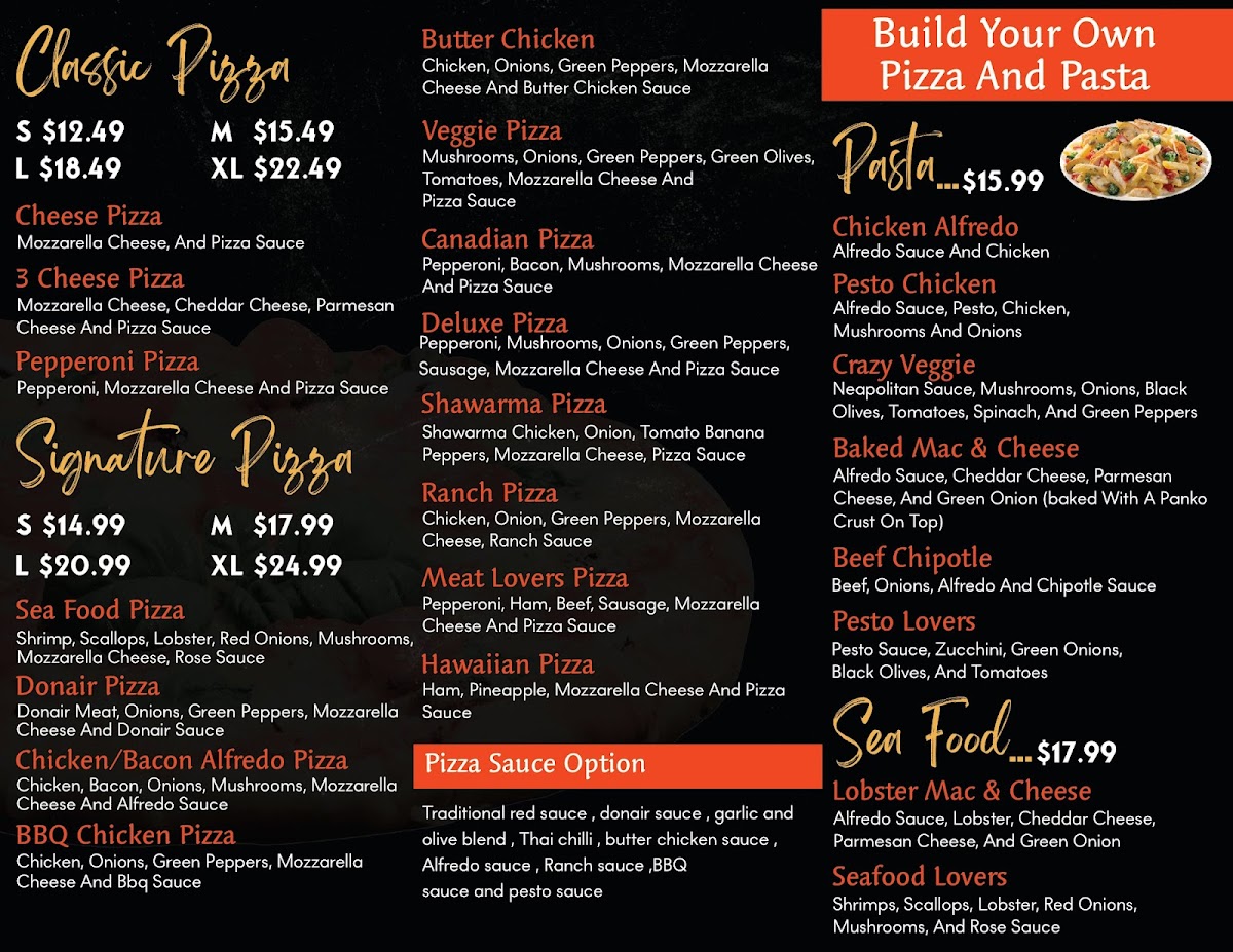 Menu Uncle Al's Pizza And Pasta - Christie Park-1