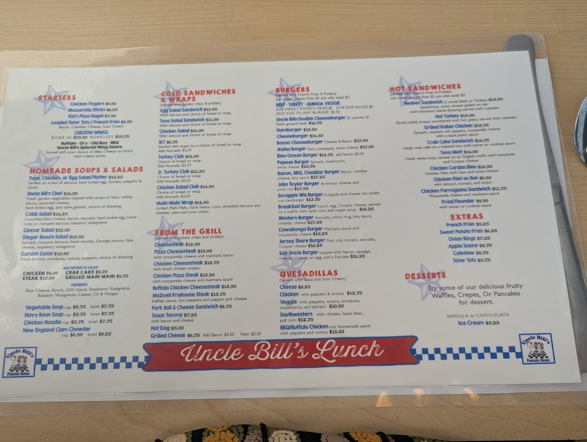 Menu Uncle Bill's Pancake House-3