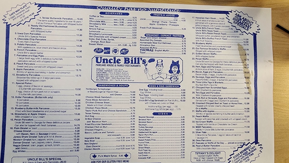 Menu Uncle Bill's Pancake House-5