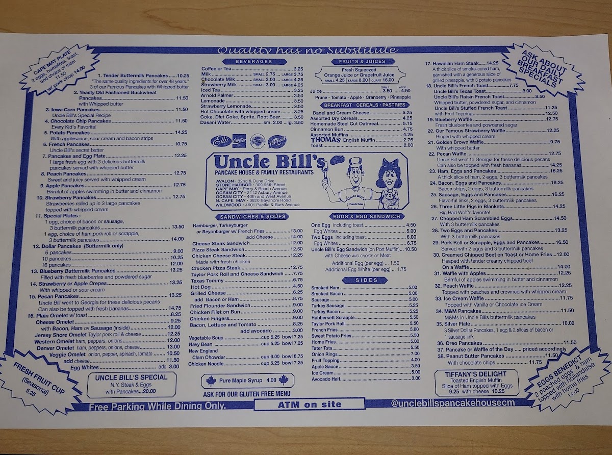 Menu Uncle Bill's Pancake House-6