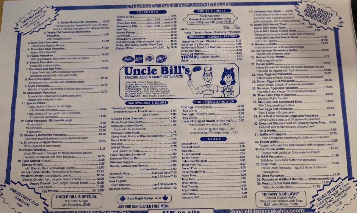 Menu Uncle Bill's Pancake House-9