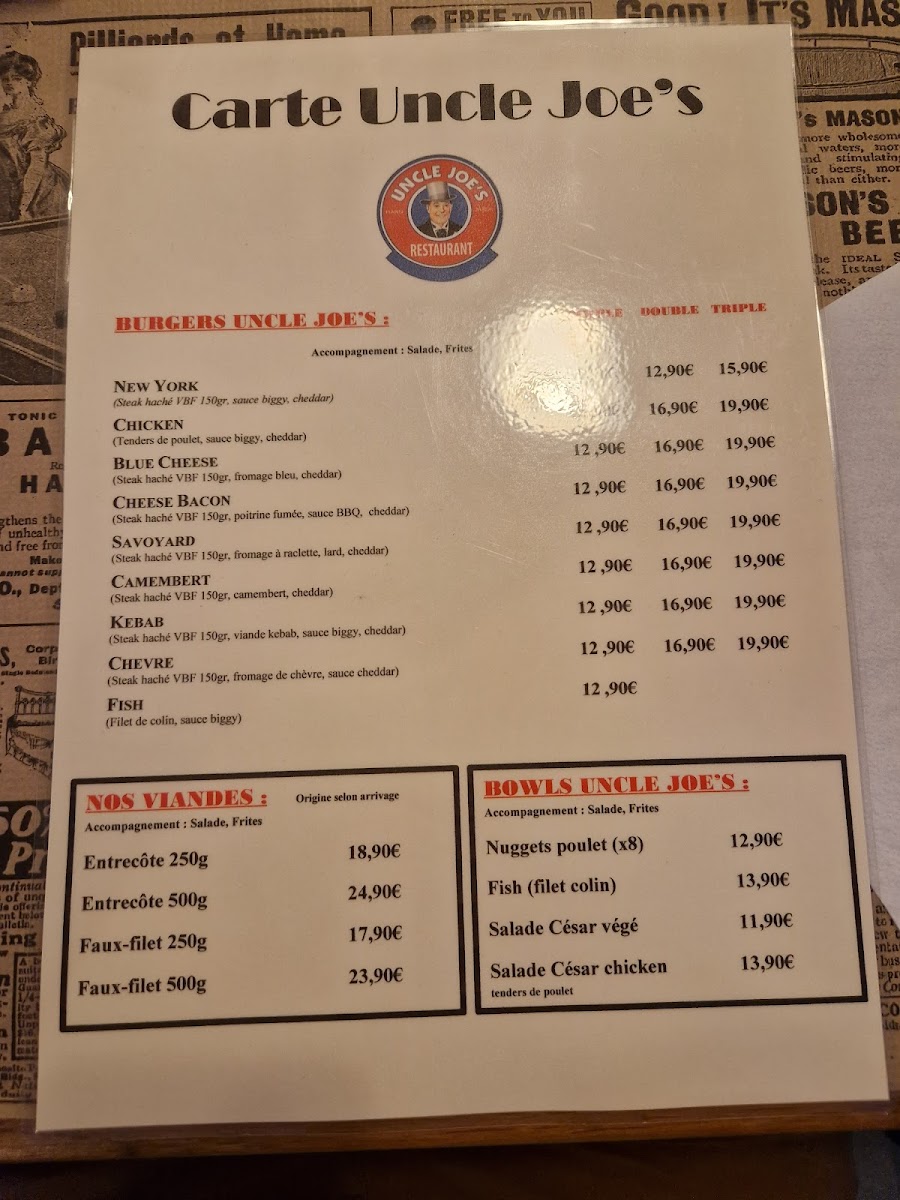 Menu Uncle Joe's-3