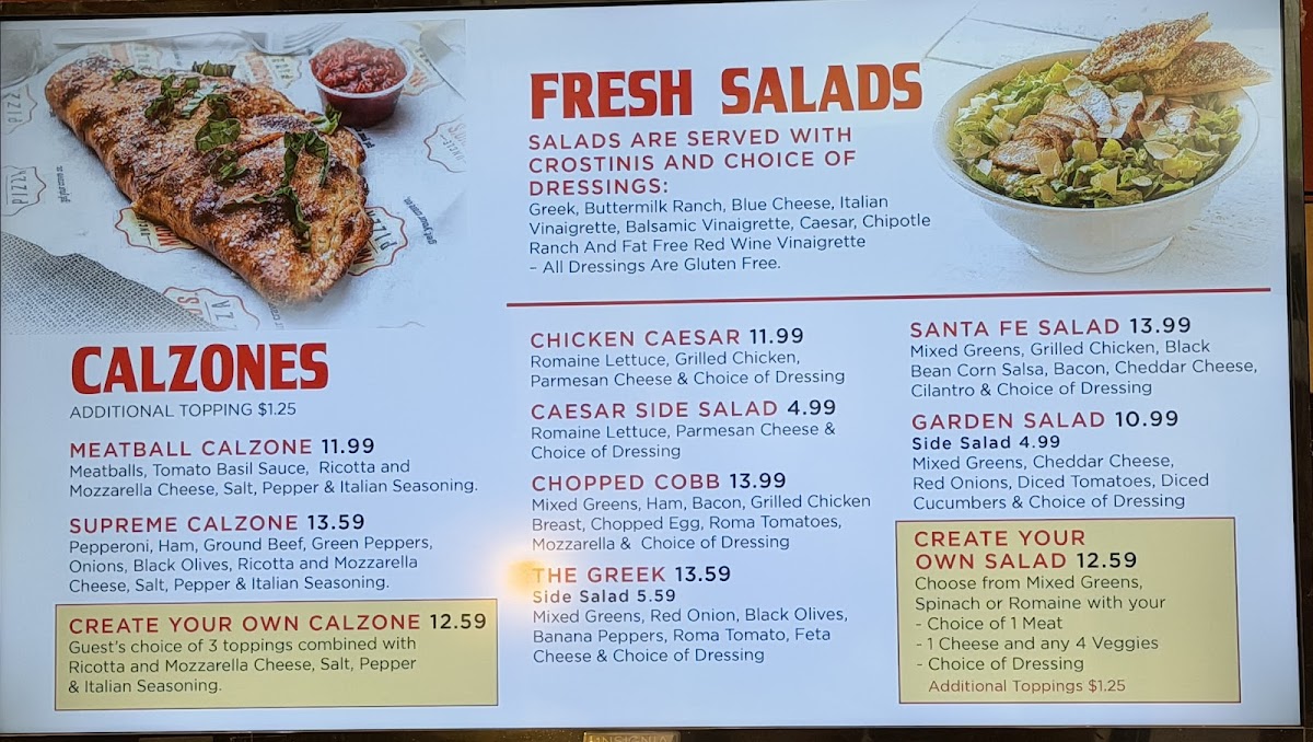 Menu Uncle Maddio's Pizza-1