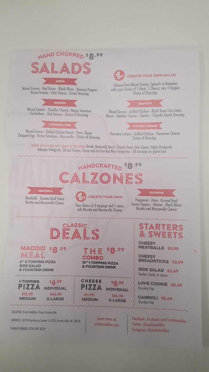 Menu Uncle Maddio's Pizza-7