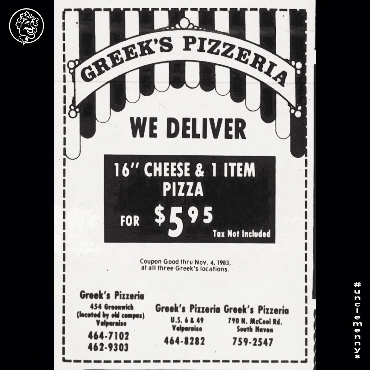 Menu Uncle Menny's Original Greek's Pizzeria-9