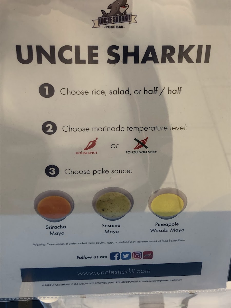 Menu Uncle Sharkii Poke Bar-6