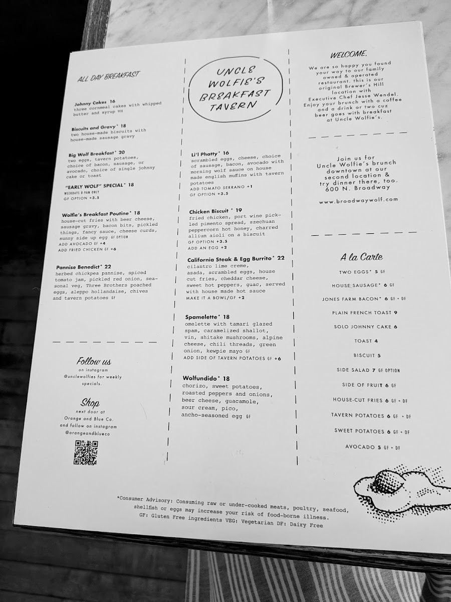 Menu Uncle Wolfie's Breakfast Tavern-1