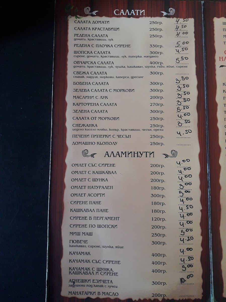 Menu Under The Monastery Walnuts-6
