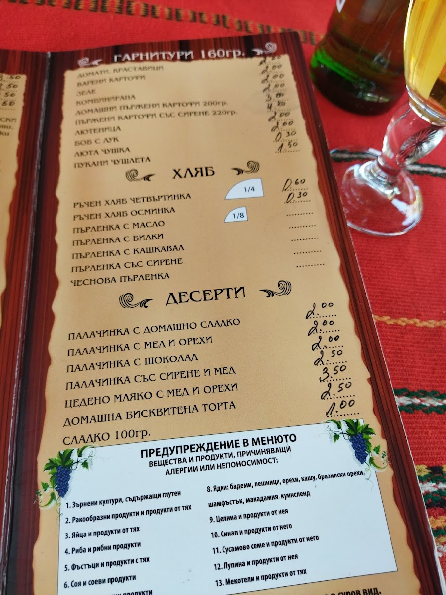 Menu Under The Monastery Walnuts-8