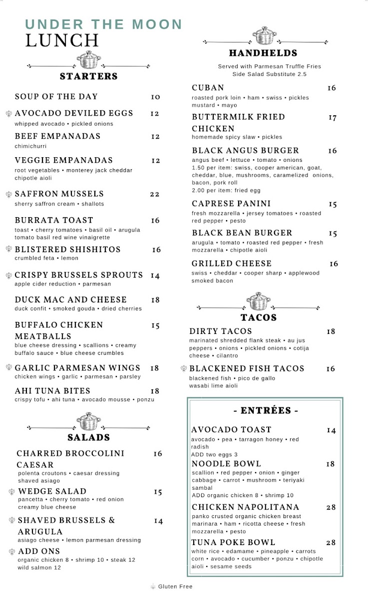 Menu Under The Moon Cafe-2