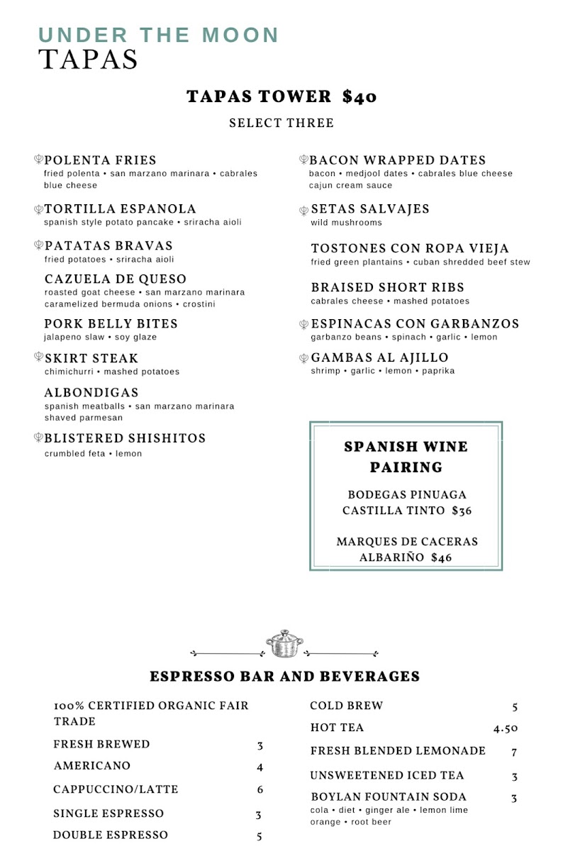 Menu Under The Moon Cafe-4