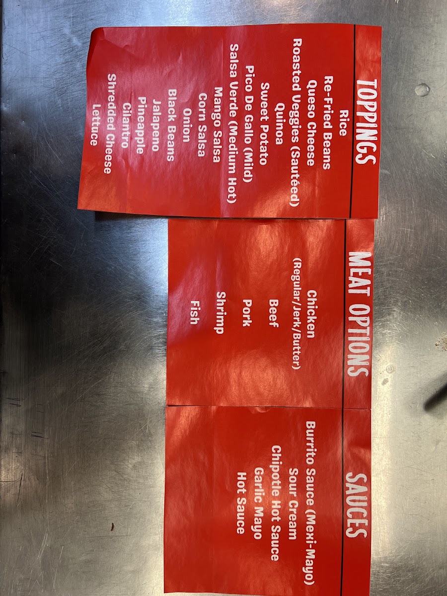 Menu Under Wraps Burritos-5