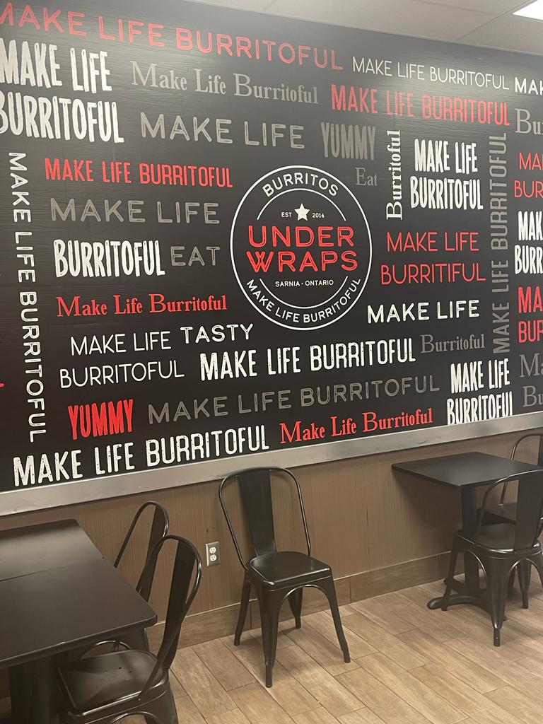 Menu Under Wraps Burritos-6