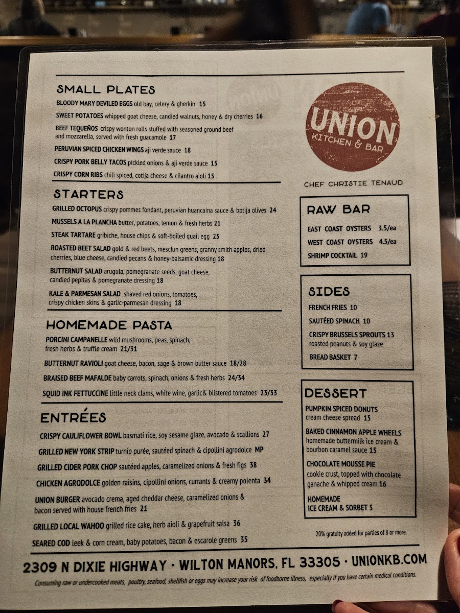 Menu Union Kitchen & Bar-2