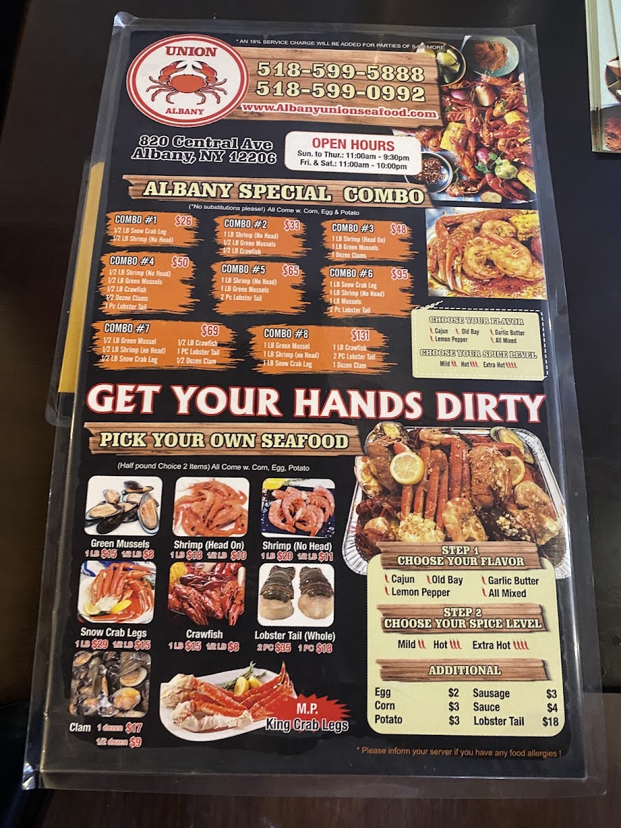 Menu Union Seafood-1