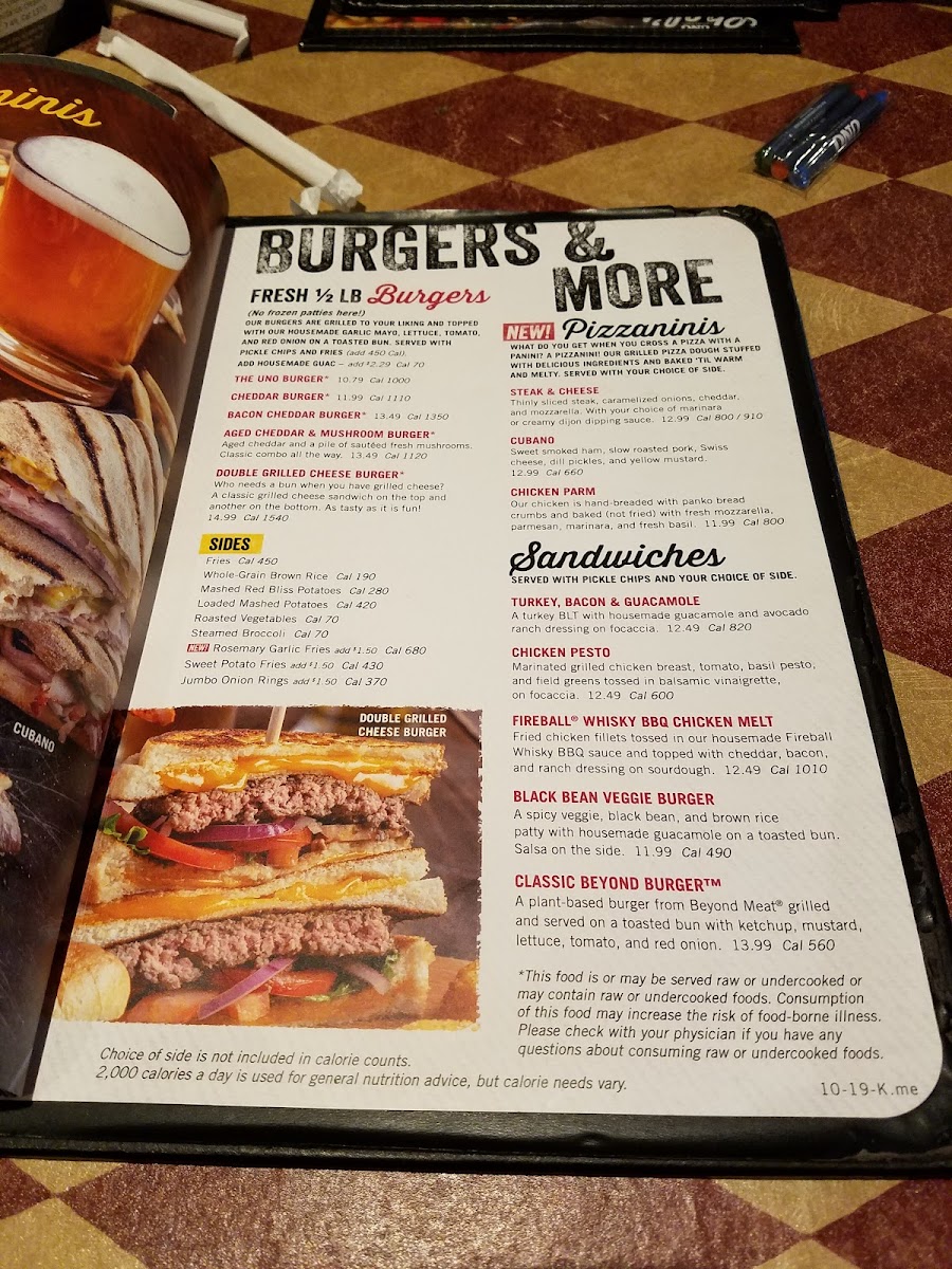 Menu Uno Pizzeria & Grill-10