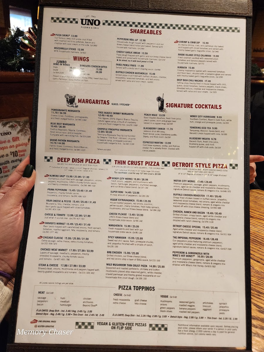 Menu Uno Pizzeria & Grill-3