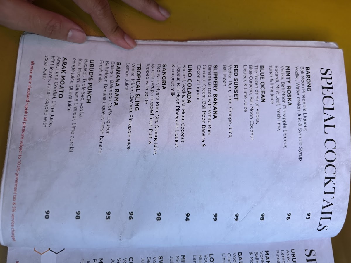 Menu Uno Ristorante Italiano-10