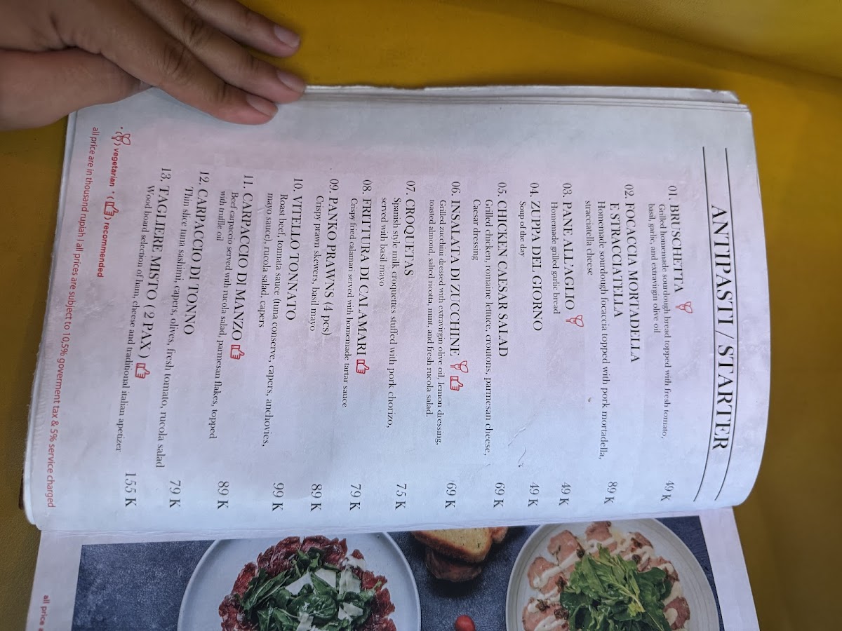Menu Uno Ristorante Italiano-4