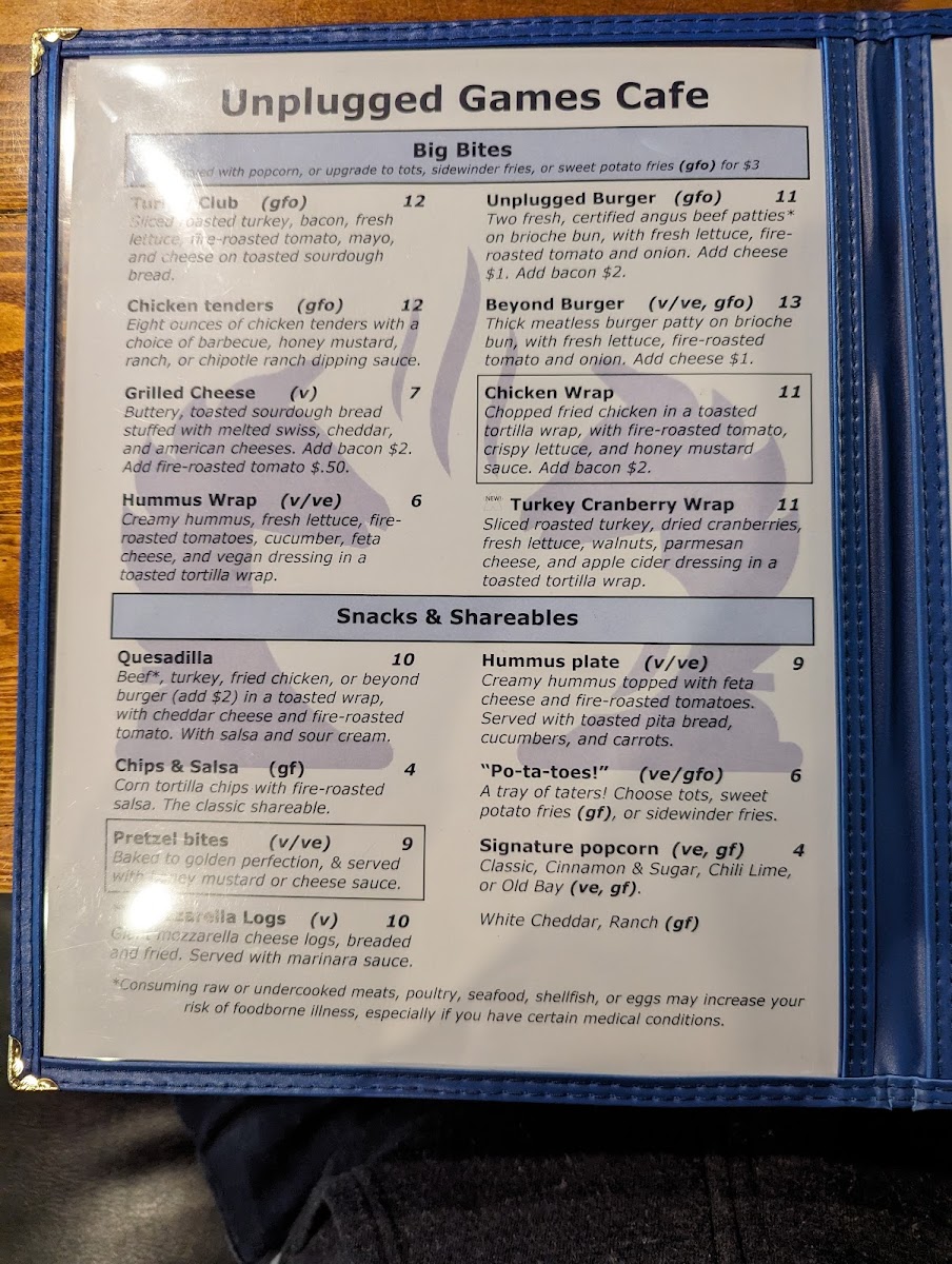 Menu Unplugged Games Cafe-1