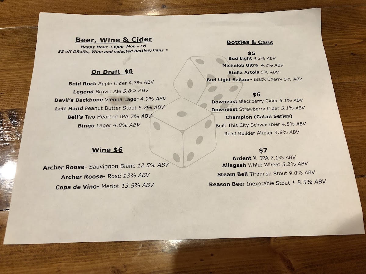 Menu Unplugged Games Cafe-2
