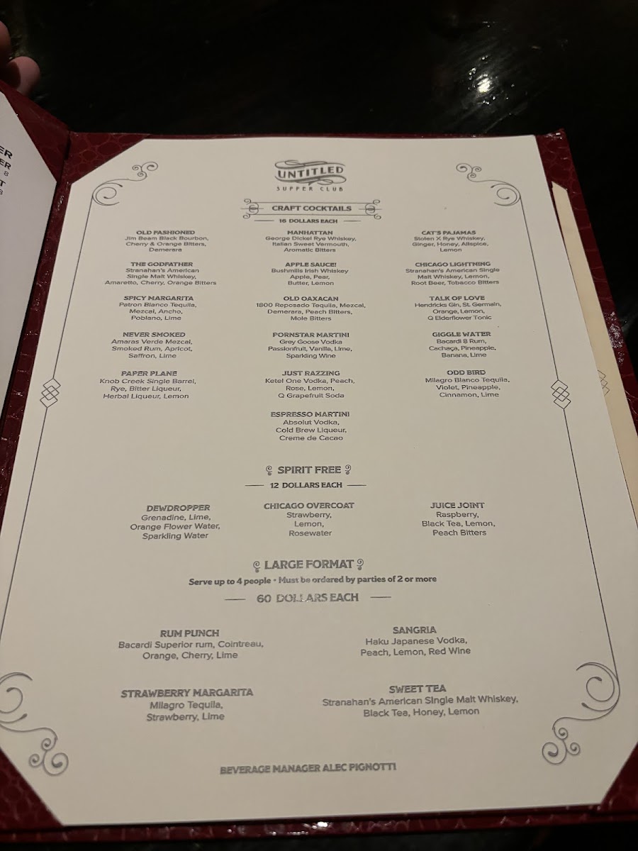 Menu Untitled Supper Club-8