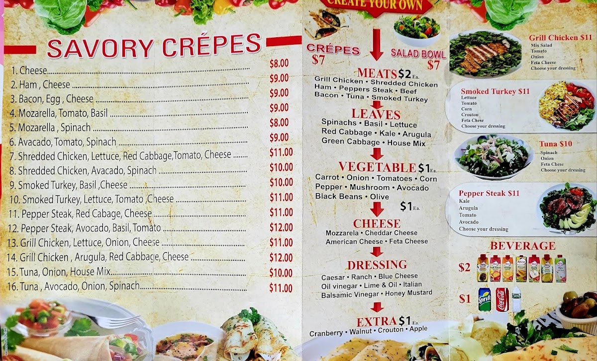 Menu Uptown Crepes Ii-1