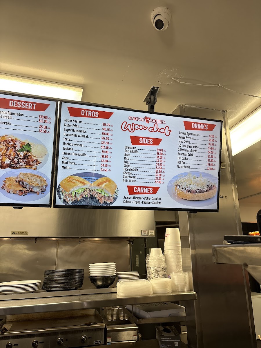 Menu Uptown Taqueria Wen Chef-1