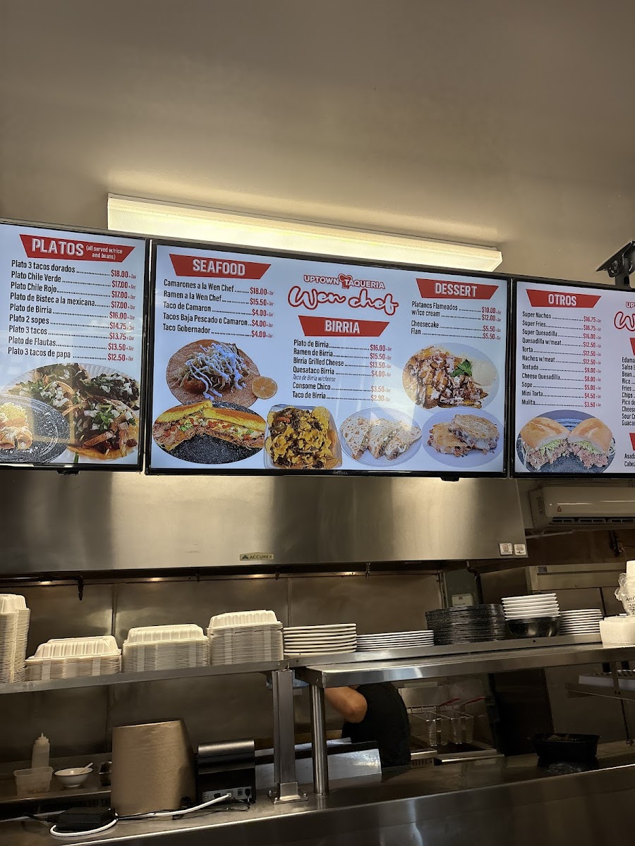 Menu Uptown Taqueria Wen Chef-9