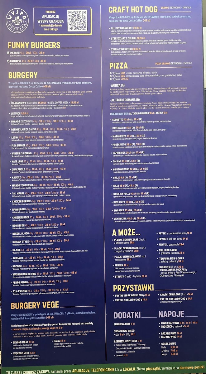 Menu Uranos Island Burgers & Pizza-1