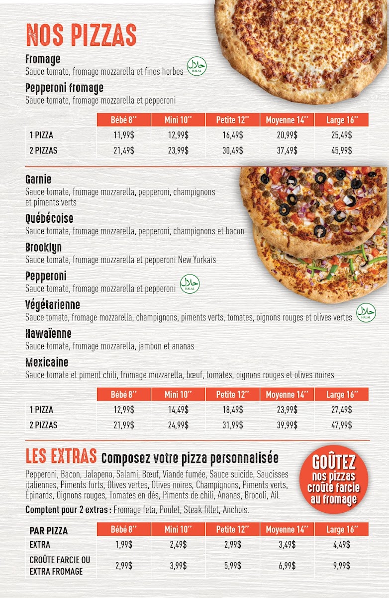 Menu Urbaine Pizza (2 Pour 1 Pizzas)-2