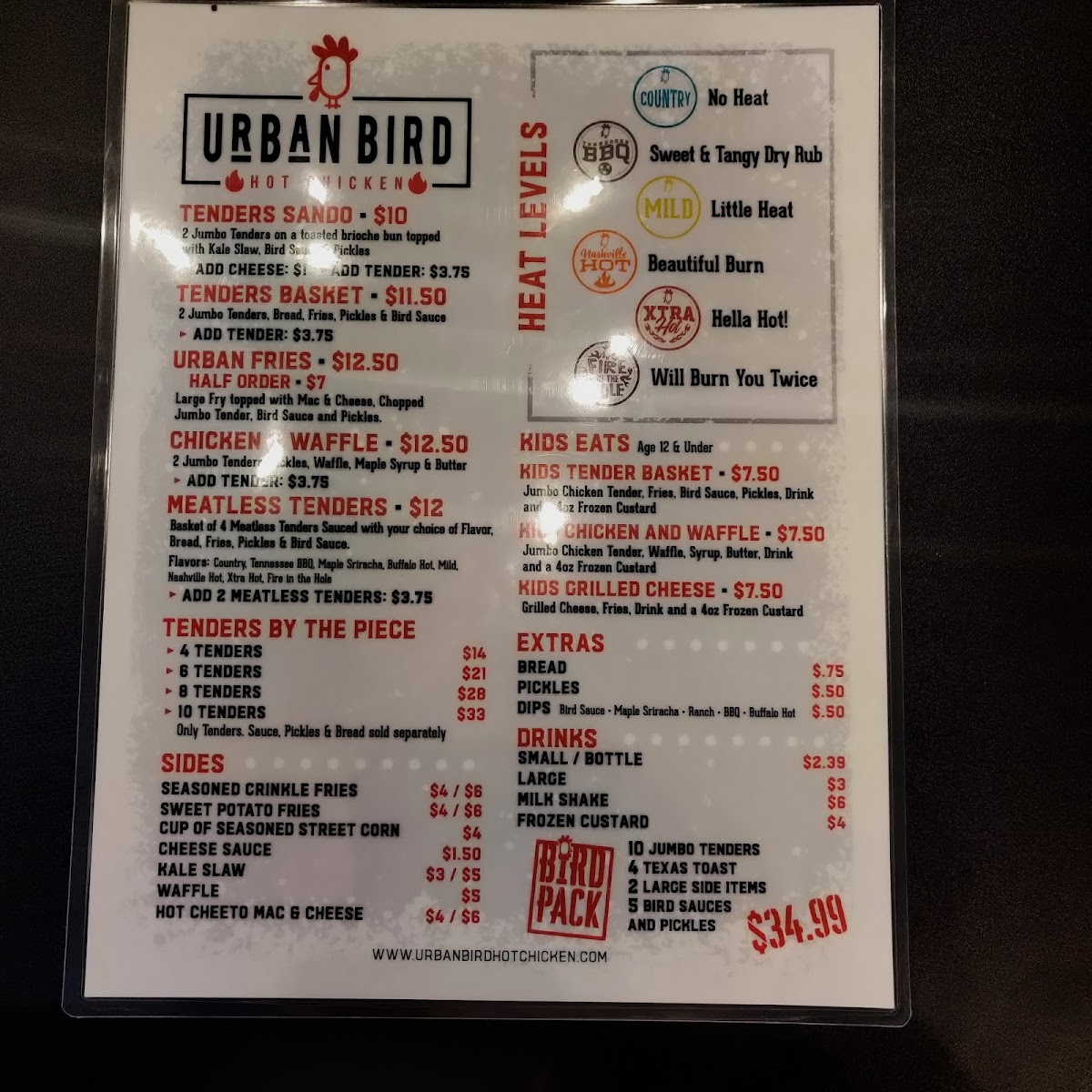 Menu Urban Bird Hot Chicken-4