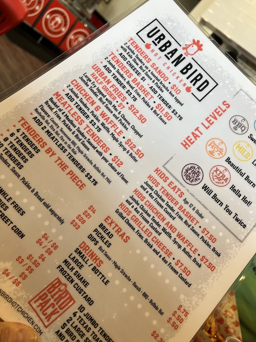 Menu Urban Bird Hot Chicken-6
