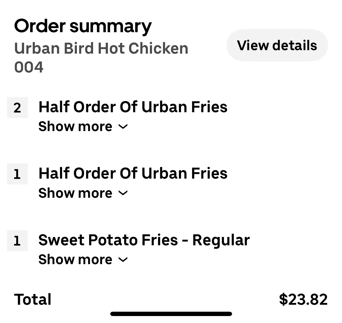 Menu Urban Bird Hot Chicken-9