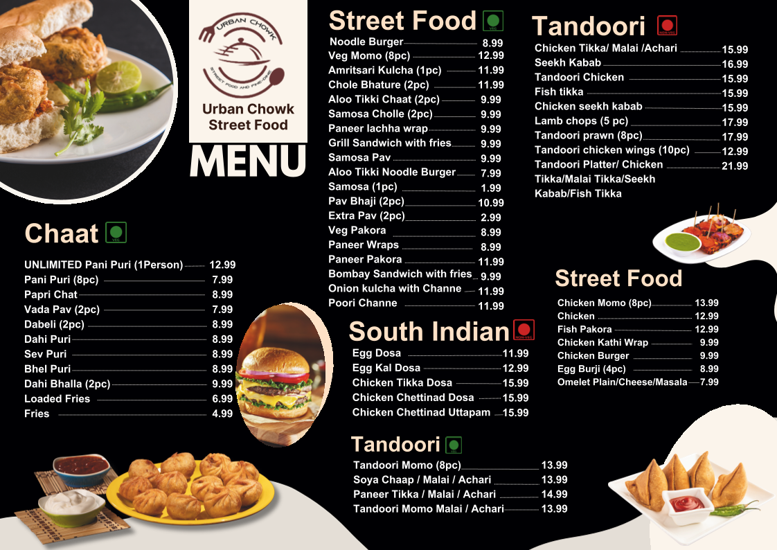 Menu Urban Chowk Street Food And Indian Cuisine-3