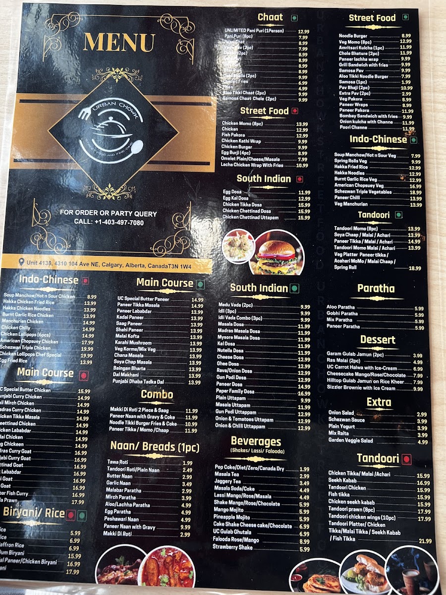 Menu Urban Chowk Street Food And Indian Cuisine-6