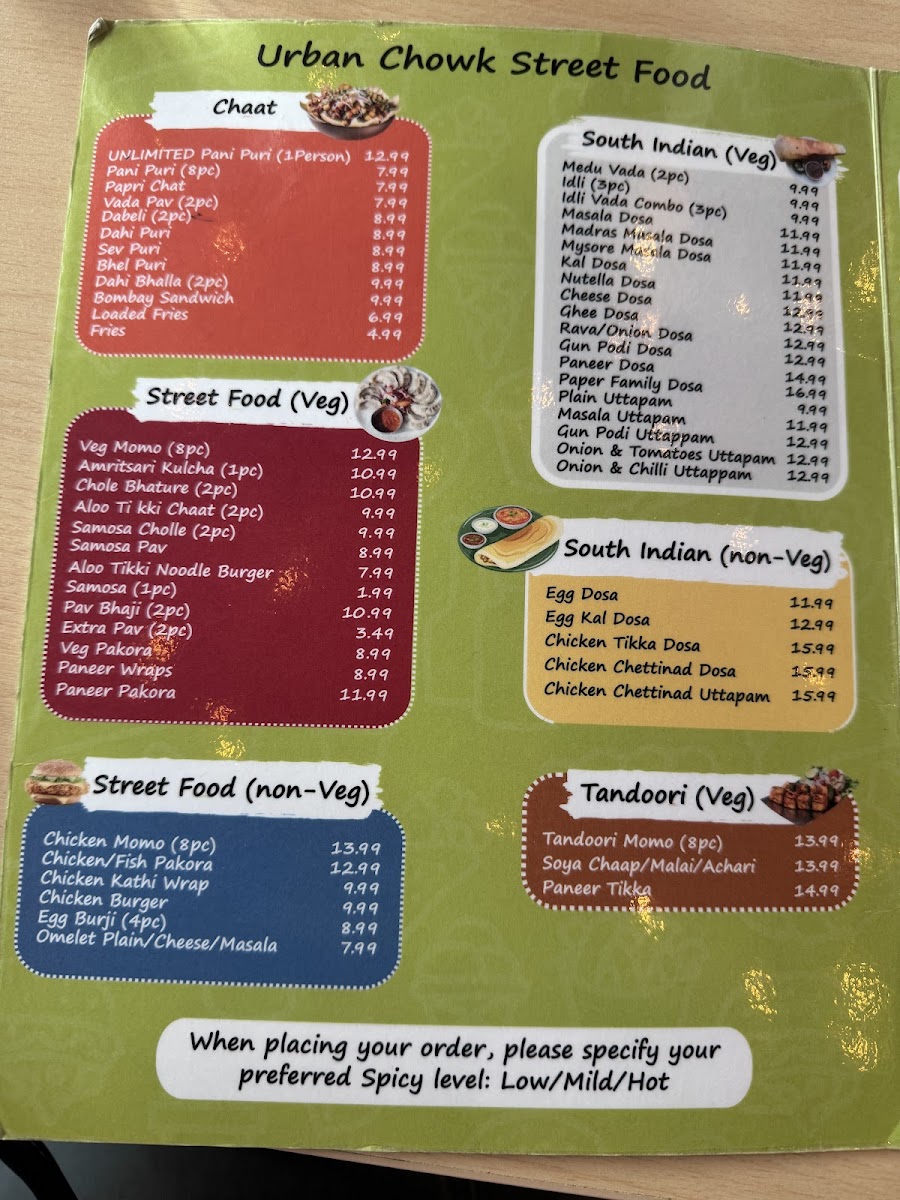Menu Urban Chowk Street Food And Indian Cuisine-9