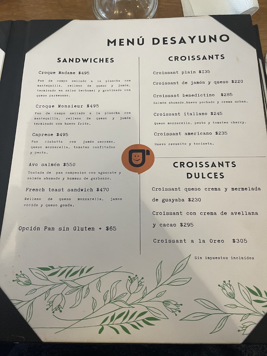 Menu Urban Coffee Bar-1