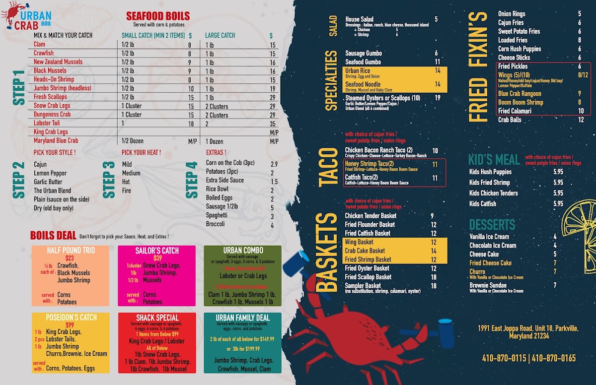 Menu Urban Crab Shack-1