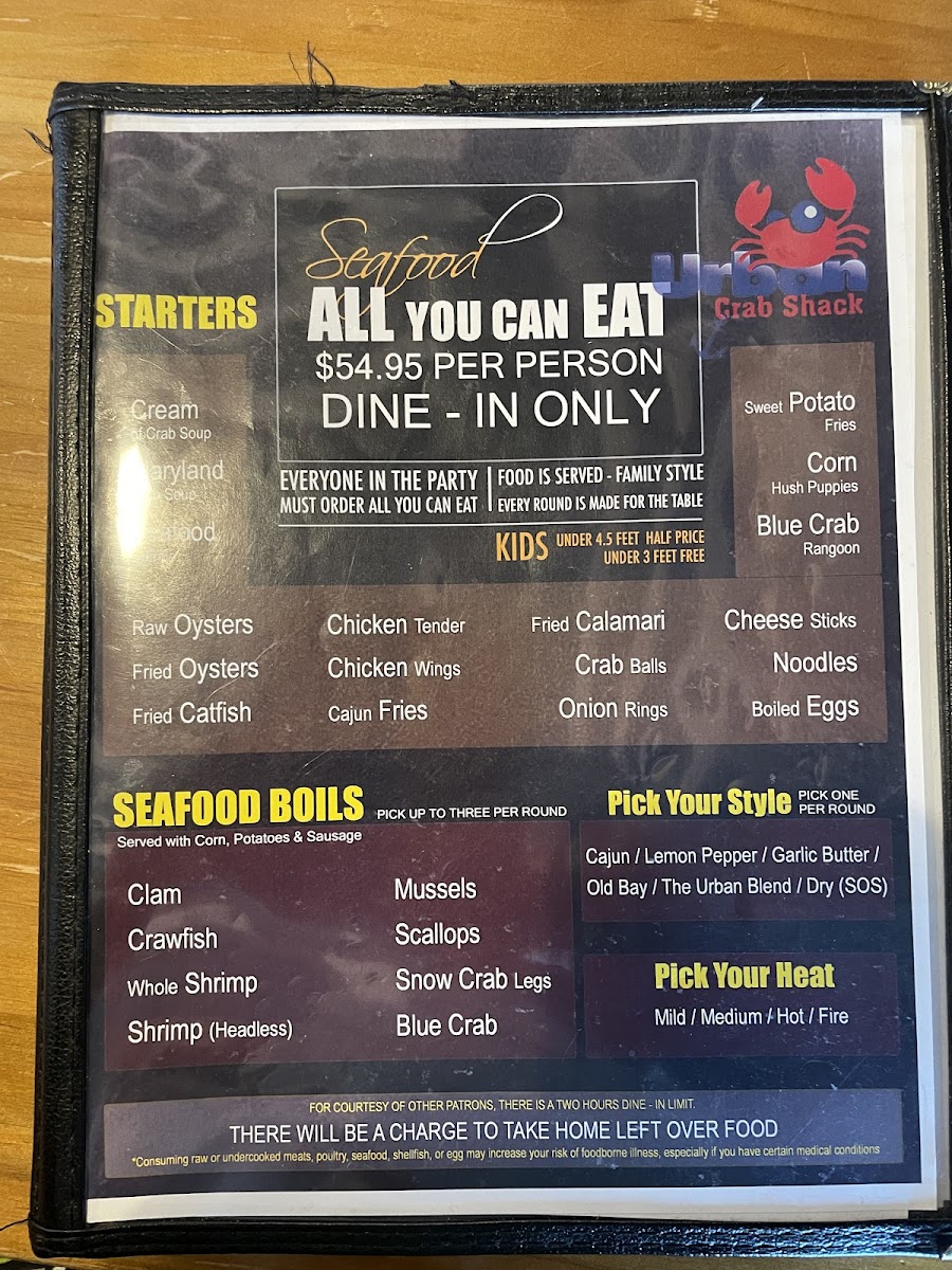 Menu Urban Crab Shack-9