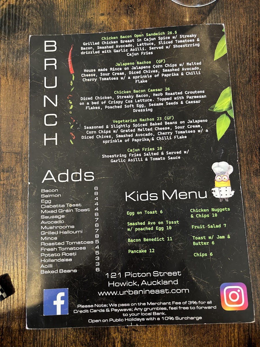 Menu Urban In East-3