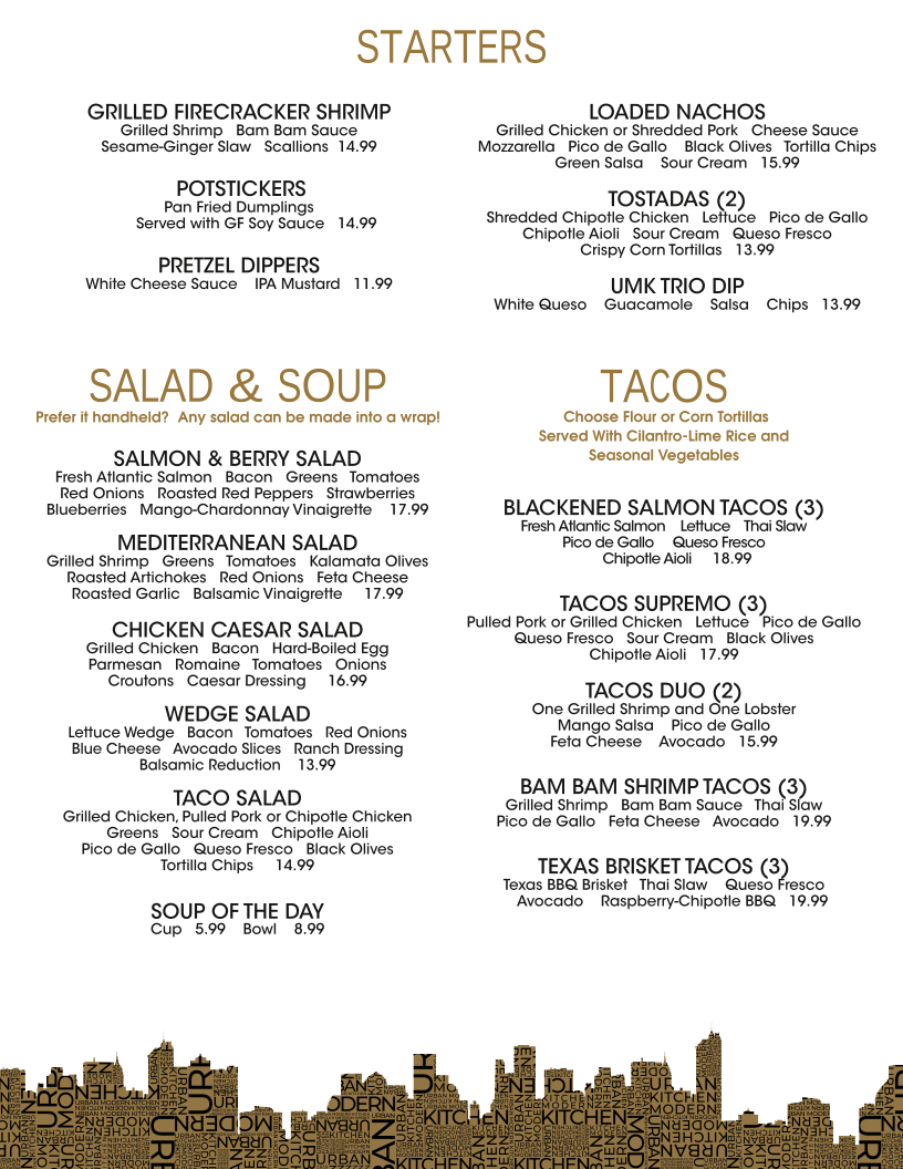 Menu Urban Modern Kitchen-4